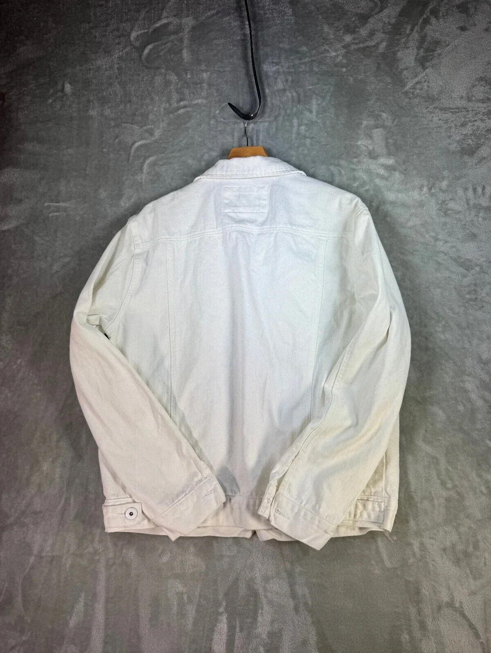Fashion Nova Men White Denim Jacket XL‎